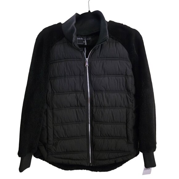 Bernardo NWT Roundabout High Low Puffer Jacket Black Size S - Picture 2 of 13